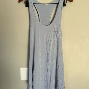 Free People Light Blue Racerback High Pocket Tank Size Large Like New